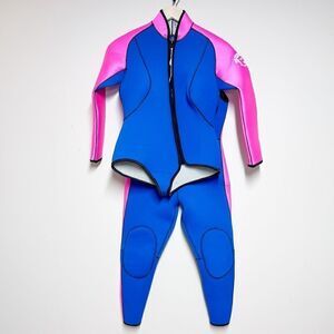 Ladies 2 Piece Parkway Shark Protection System Thick Scuba Diving Suit Sz S